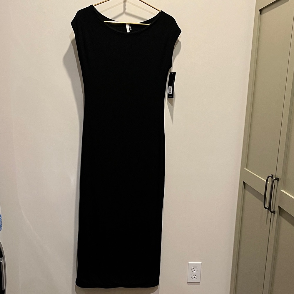 BE COOL Classic Black Maxi Dress Medium new